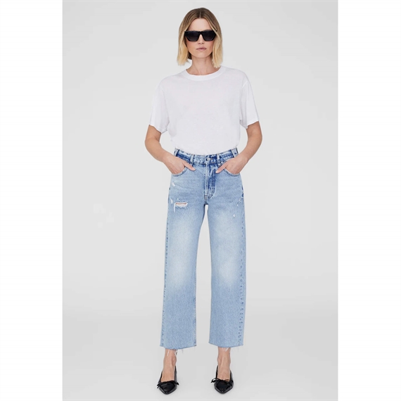 Anine Bing Gavin Jeans, Washed Blue